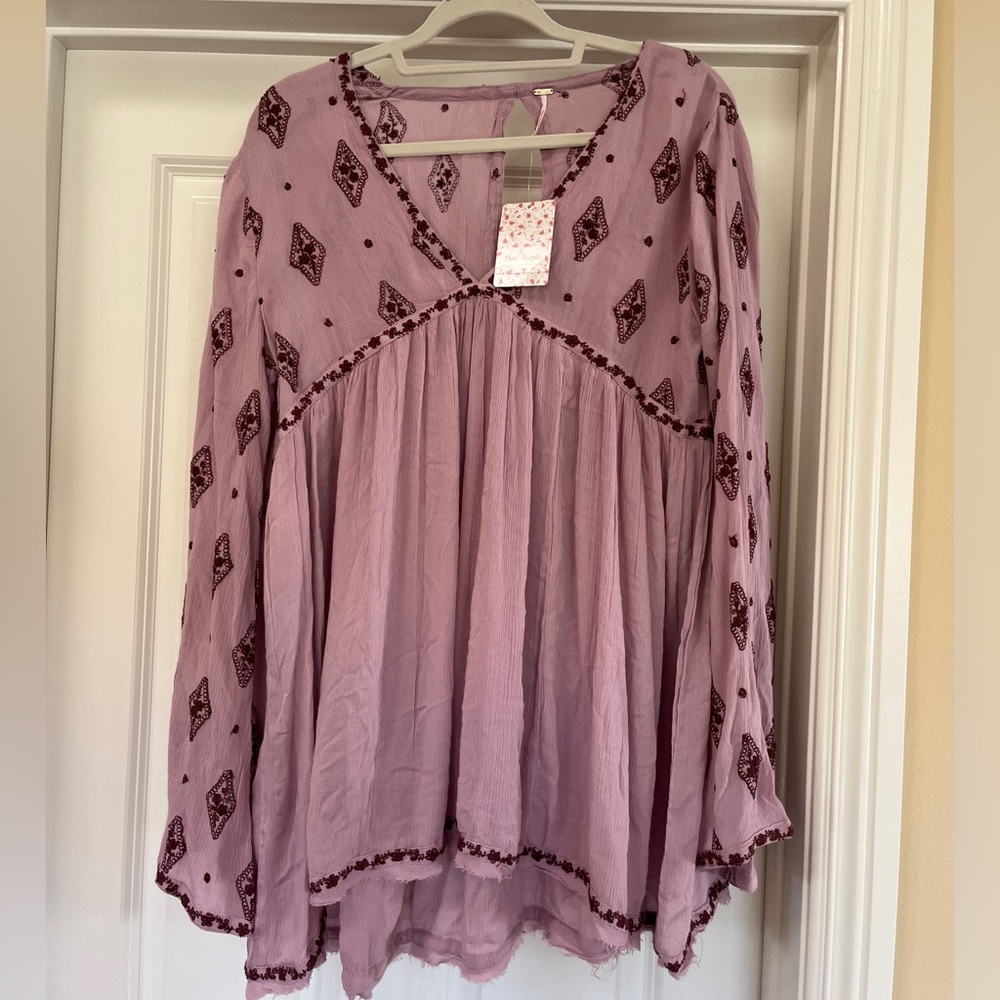 Free People Flowy Boho Top